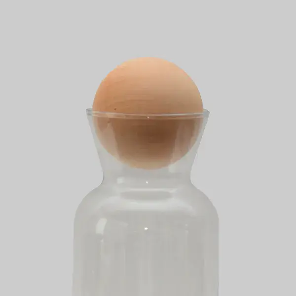 Carafe with swiss pine ball