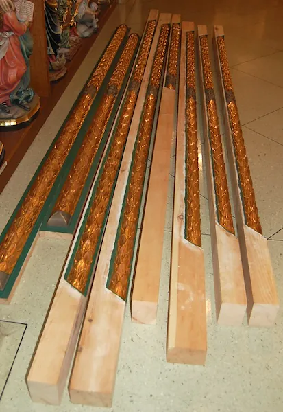 Decorative elements for a typical stube