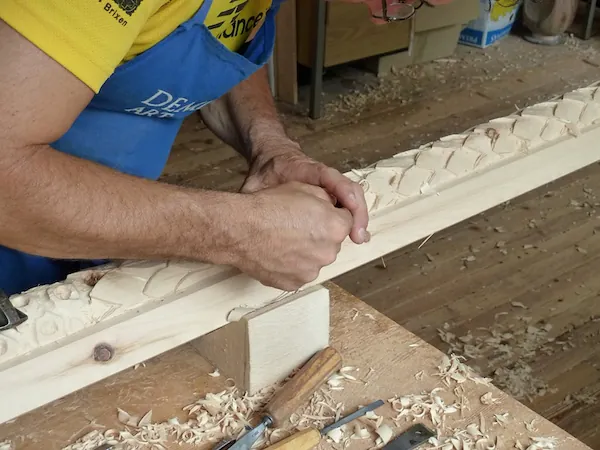 During the making of the decorative elements