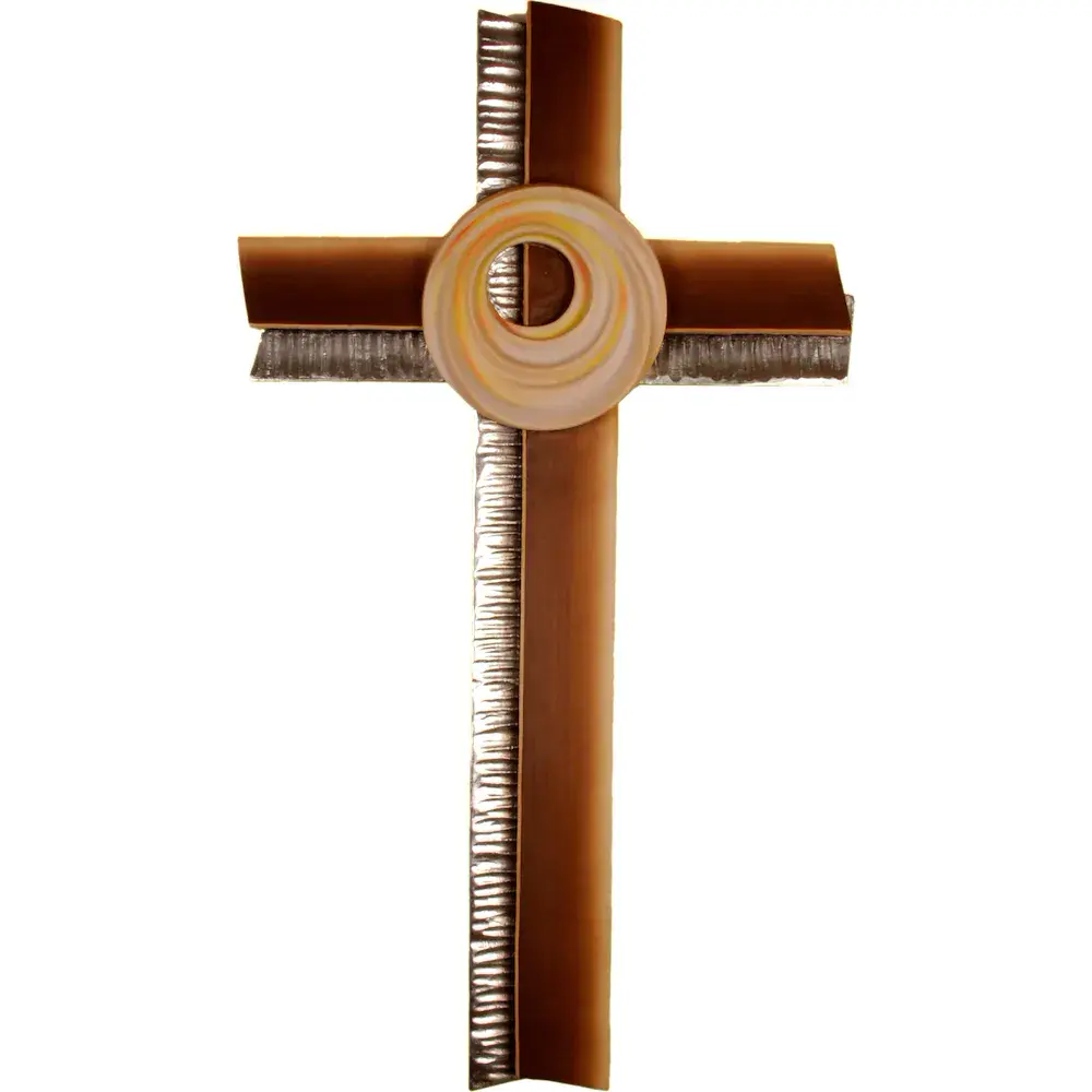 Creation Cross, wood carved