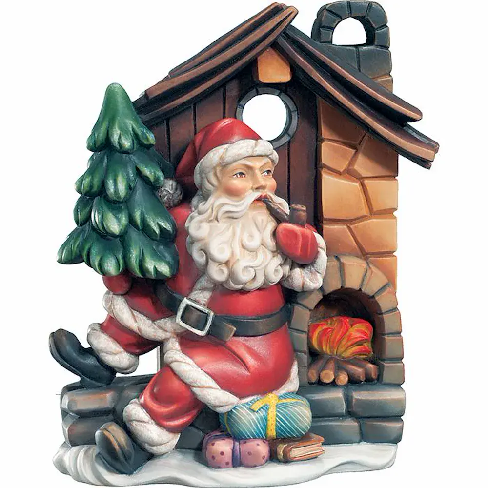 Papá Noel con casita