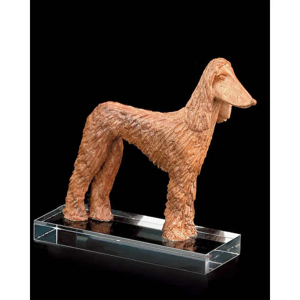 Afghan. Windhund (mit Plexiglassockel)