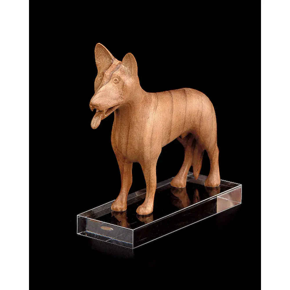 Schaeferhund (mit Plexiglassockel)