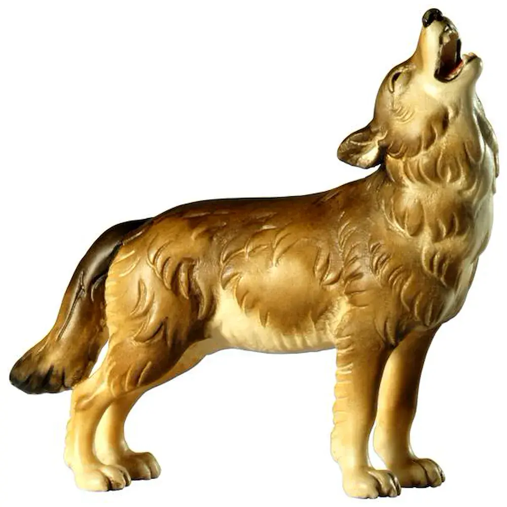 Wolf stehend heulend
