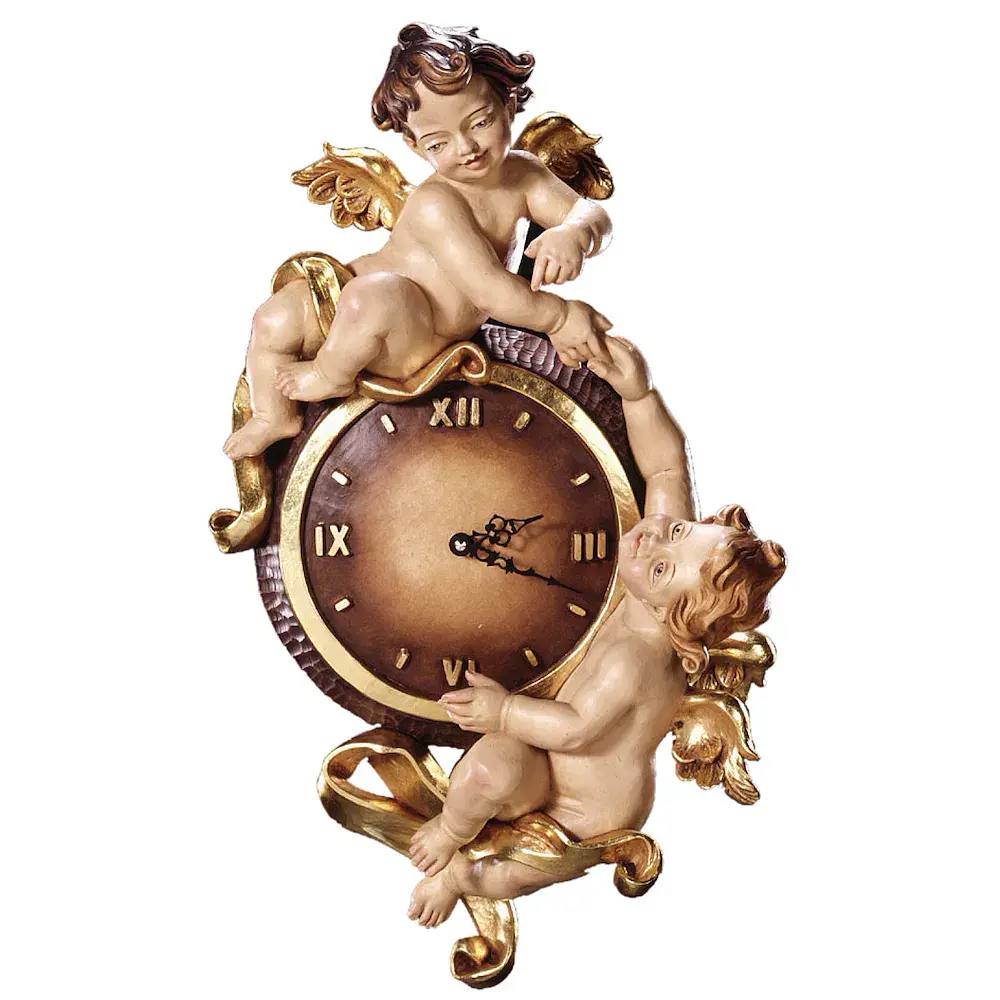 Wanduhr mit Engel