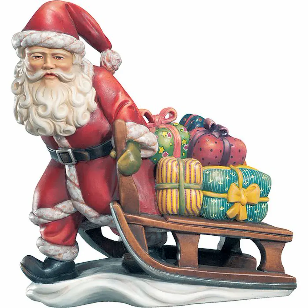 Weihnachtsmann mit Schlitten