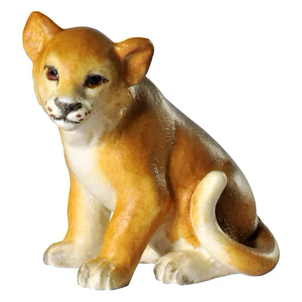León baby sentado