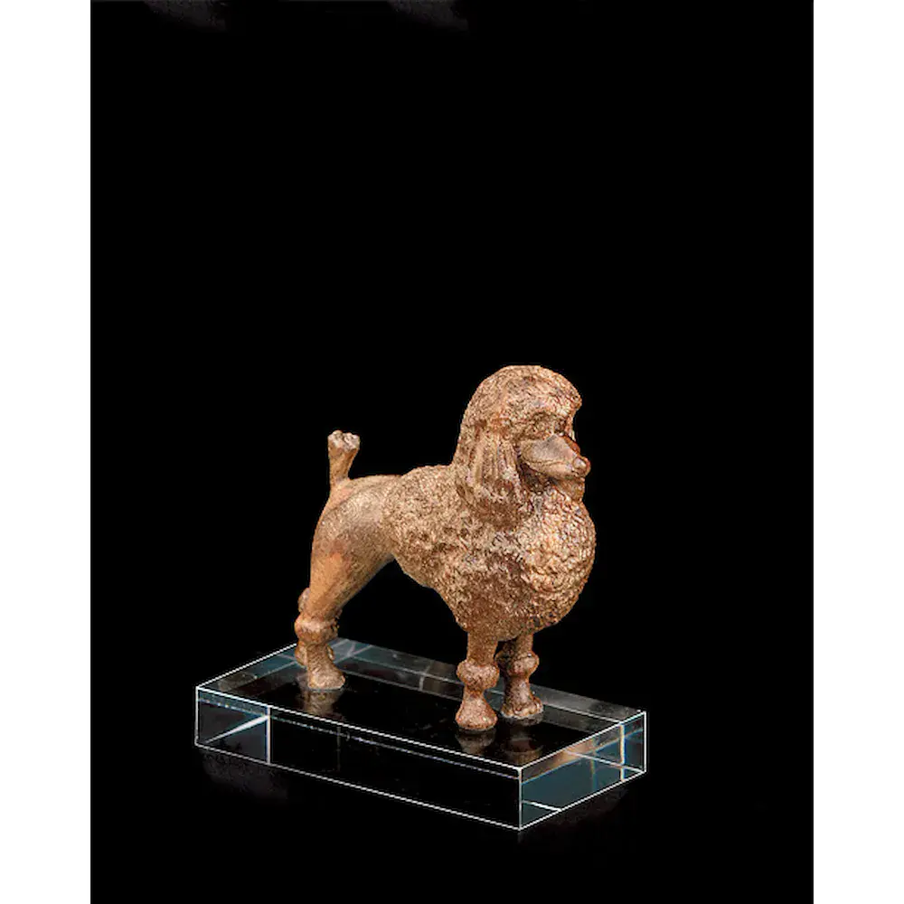 Poodle (with pedestal in plexiglas)