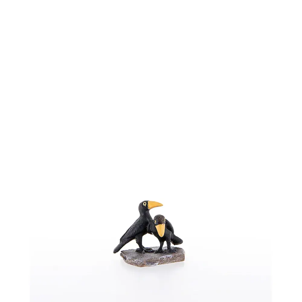 Ravens on the stone for chimney