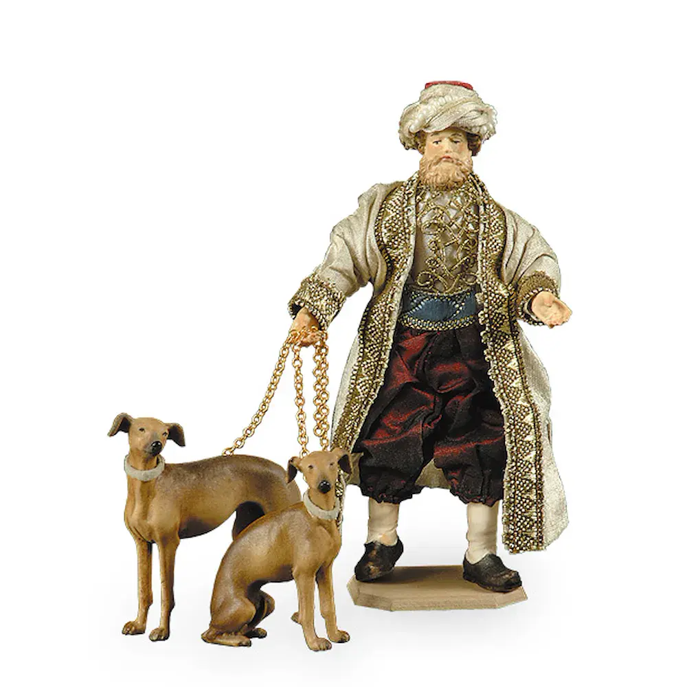 Diener mit Windhunde