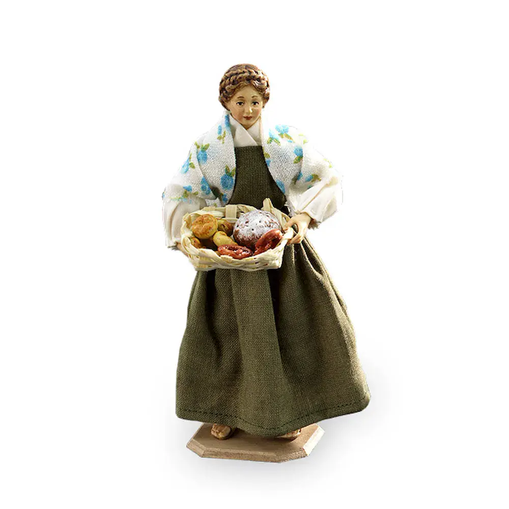 Frau mit Brotkorb