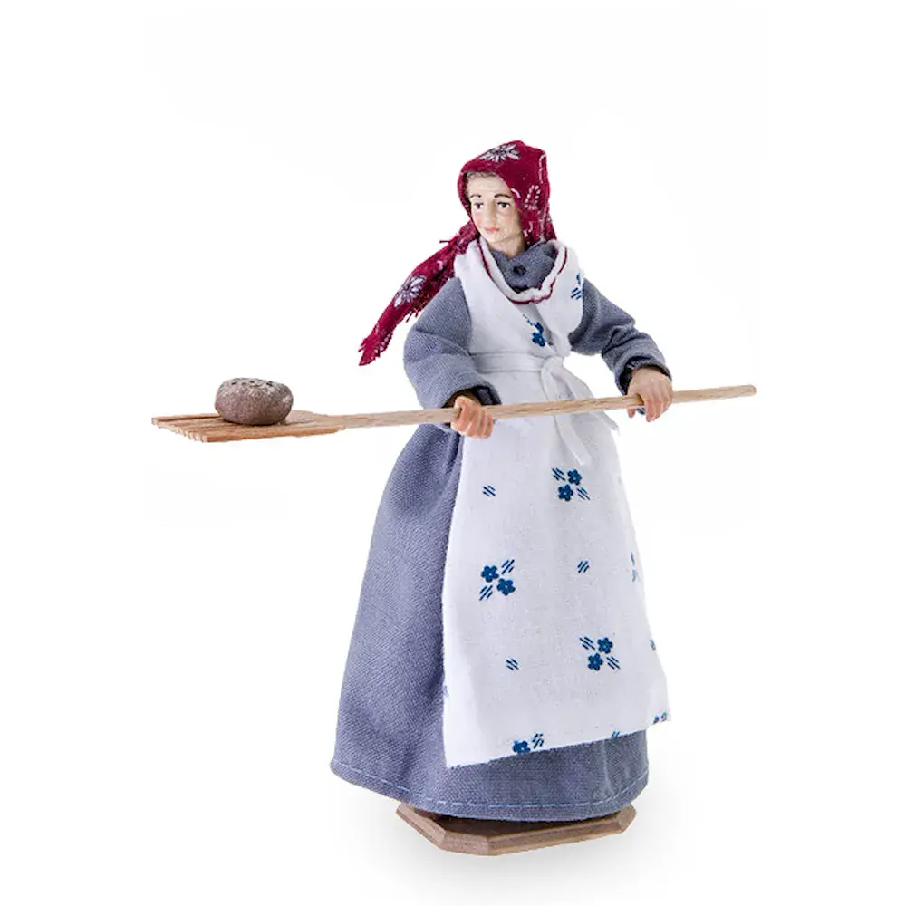 Baeuerin mit Brotschieber