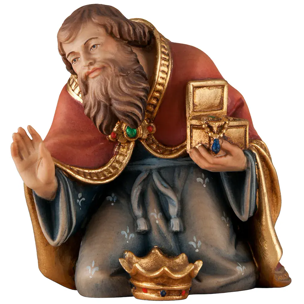 König kniend