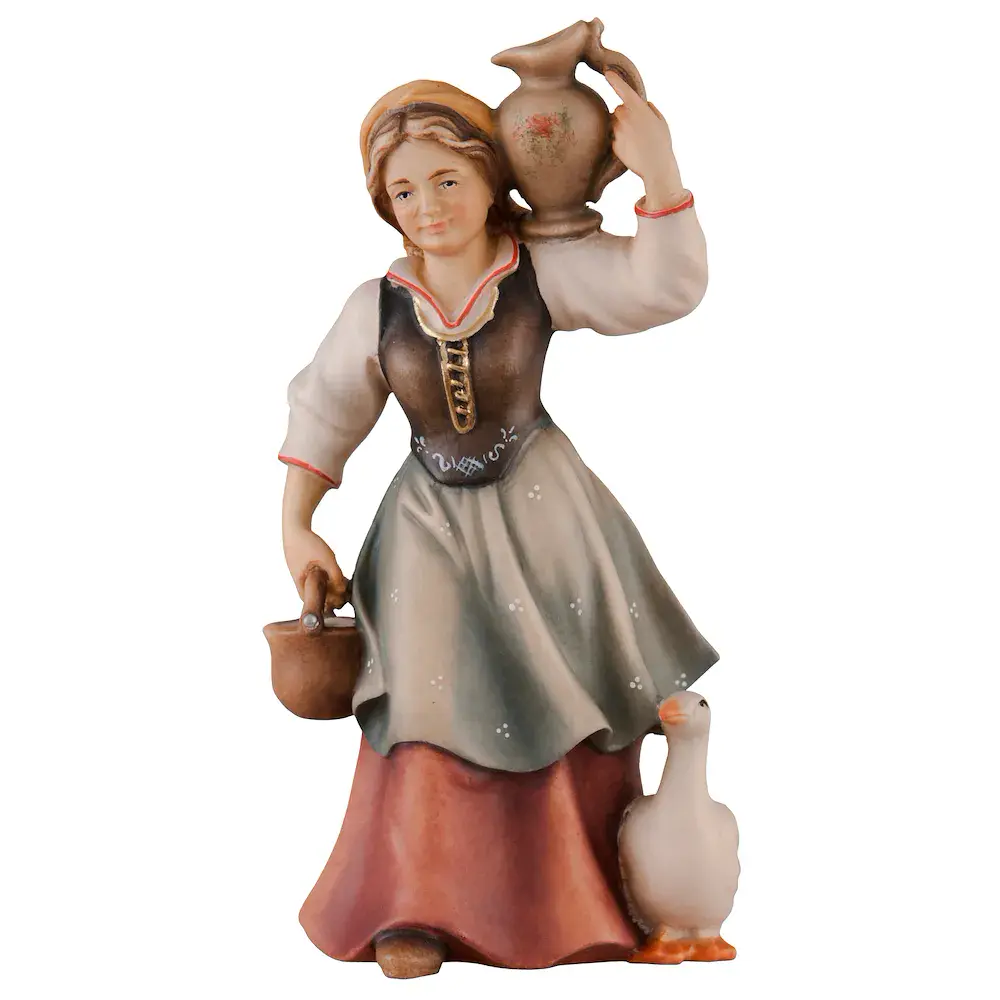 Wasserträgerin mit Gans