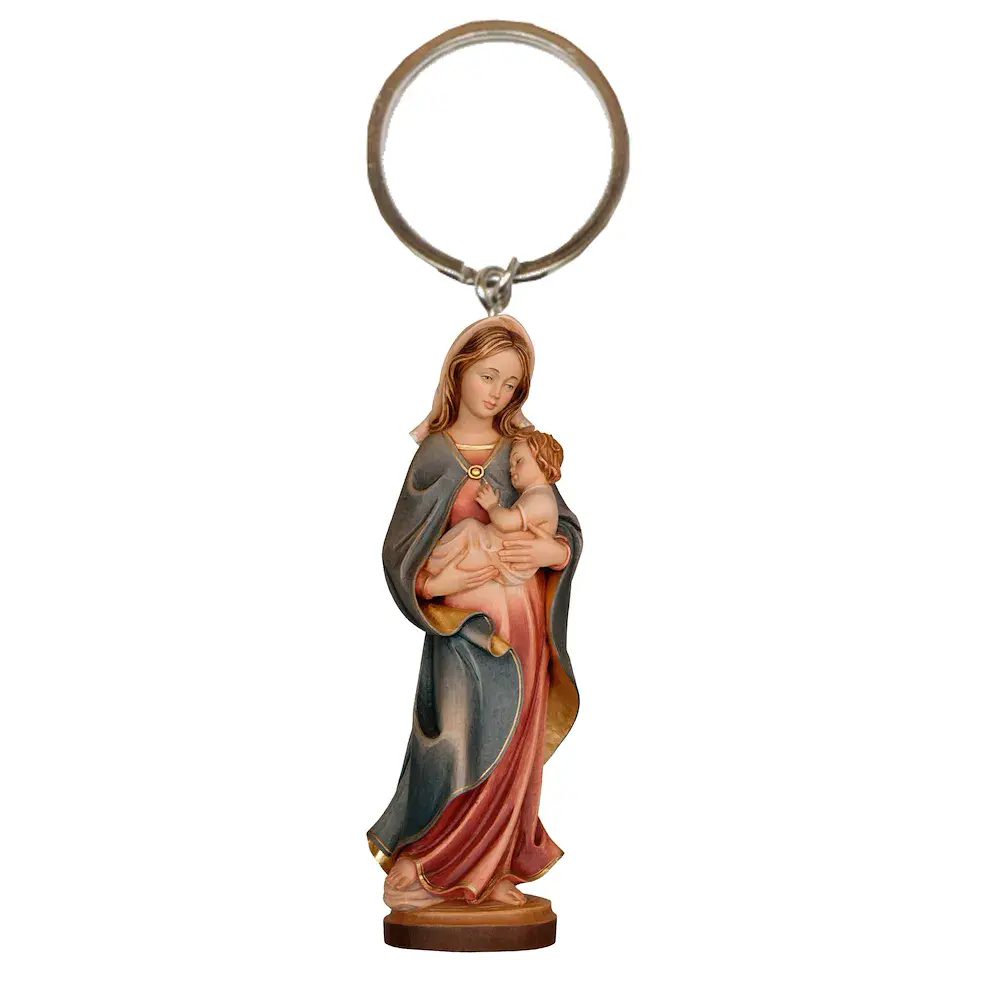 Schlüsselanhänger mit Schutzmadonna