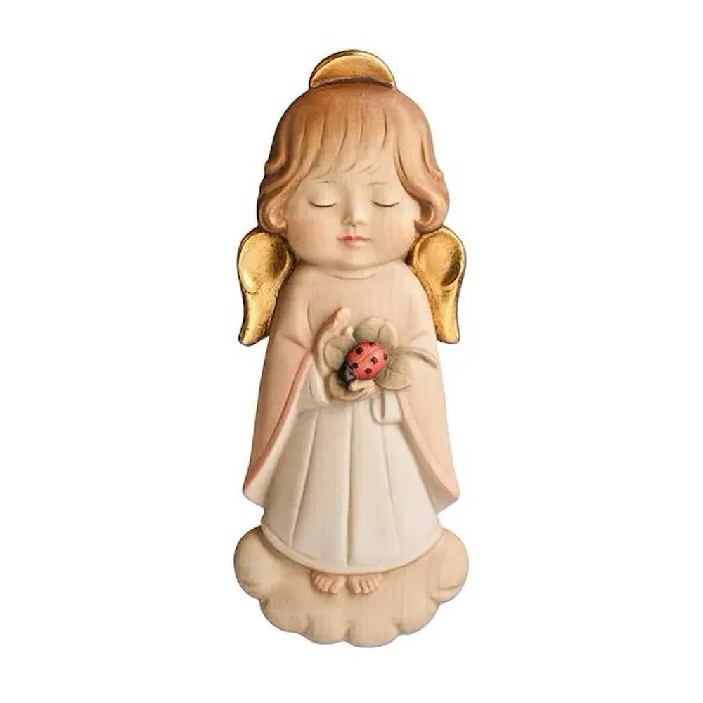 Magnet guardian angel with may beetle pink