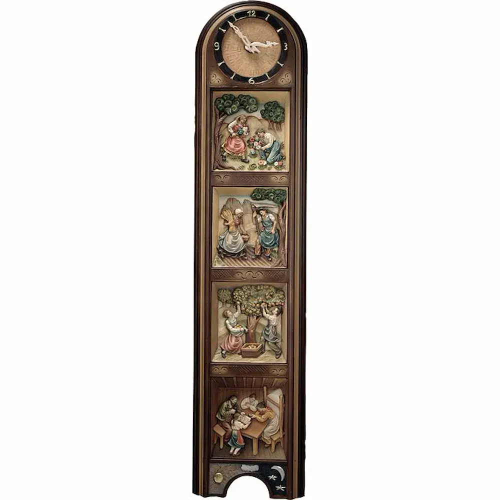 Clock 4 seasons vertical
