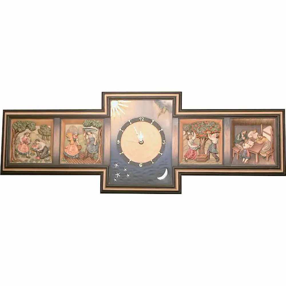 clock 4 seasons horizontal