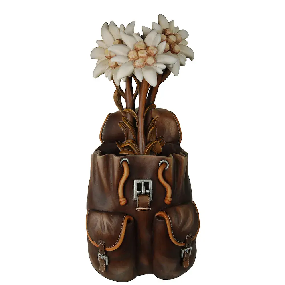 Backpack with Edelweiss flowers