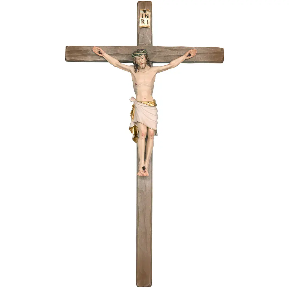 Crocifisso Classico su croce dritta