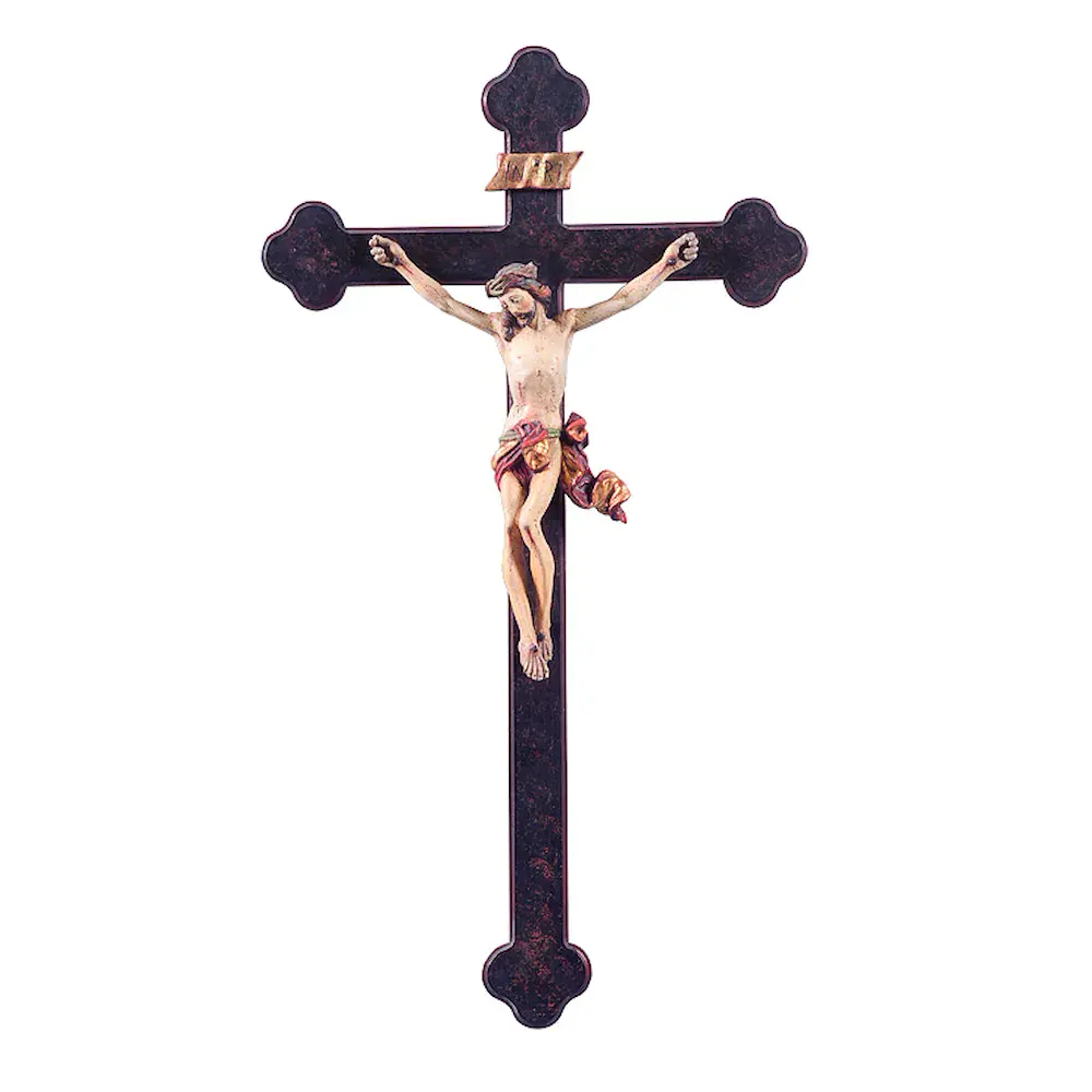 Crucifijo Giner con el madero de rosetas