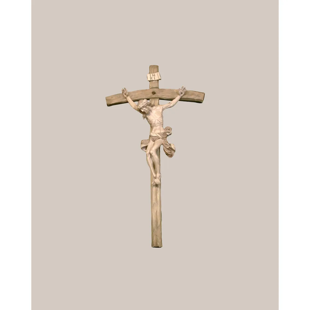Funeral cross with modern corpus