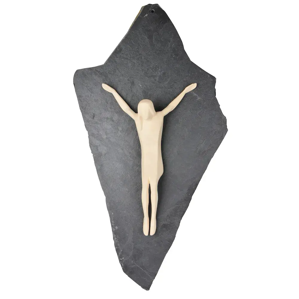 Christ modern with stone plate