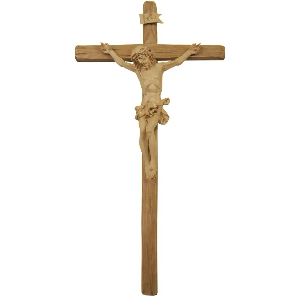Crucifix baoque on romanic cross
