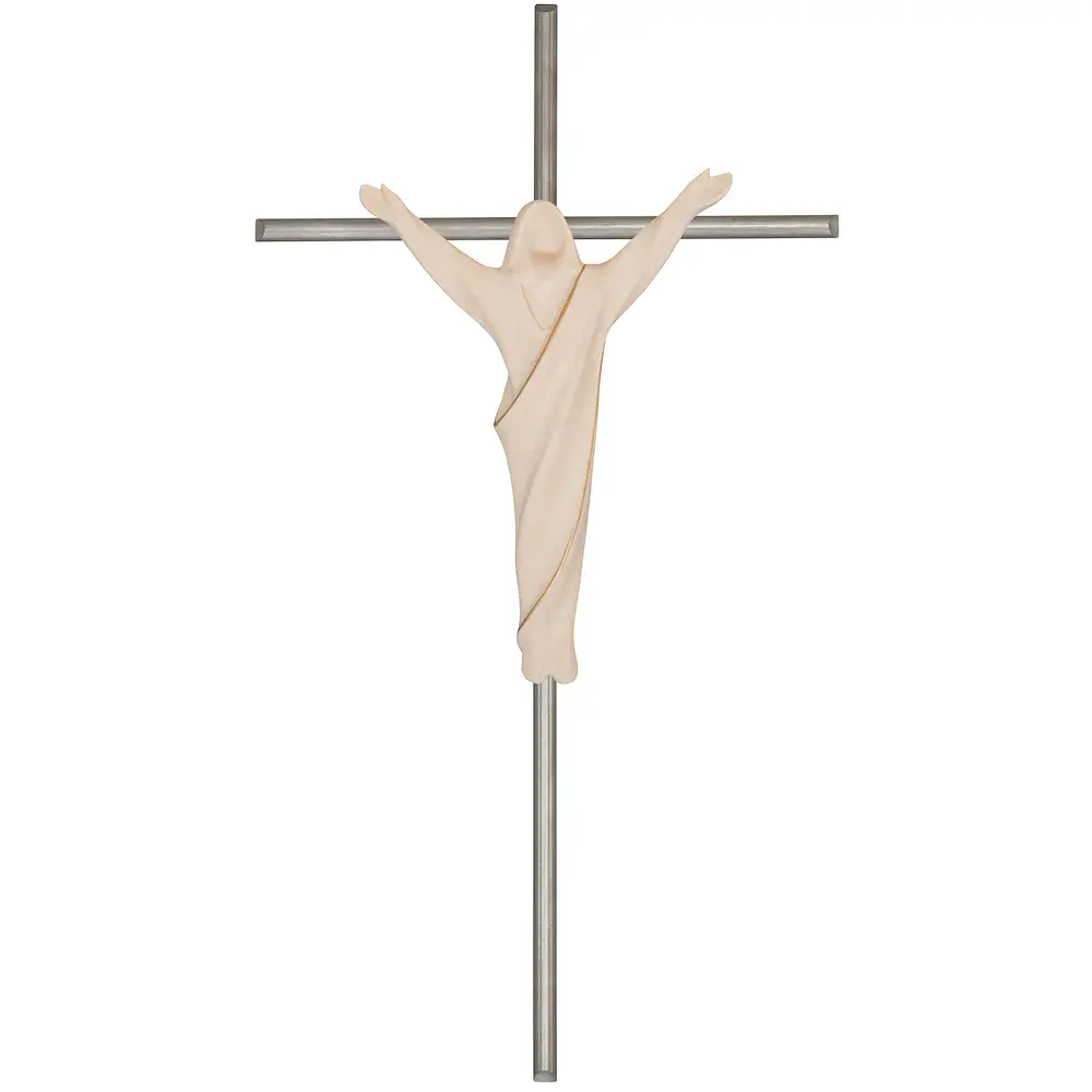 Risen Christ on stainless steel