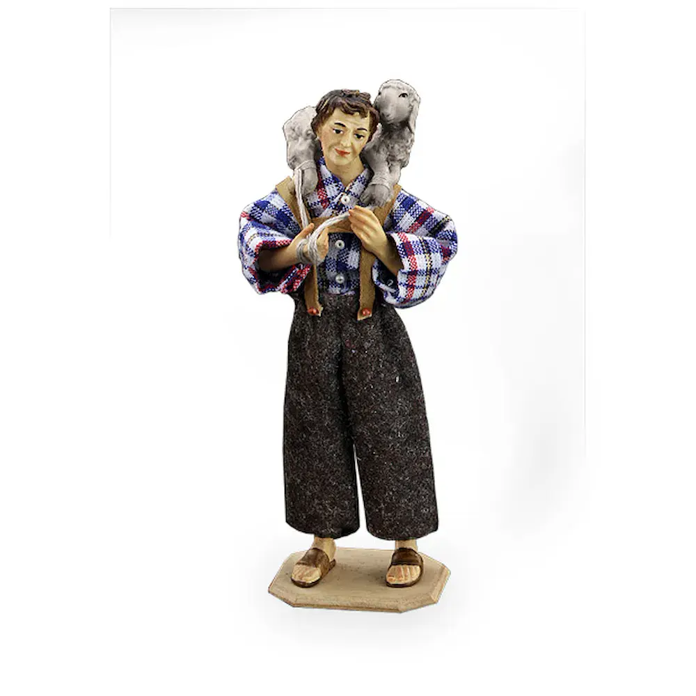 Shepherd w/out sheep on the shoulders
