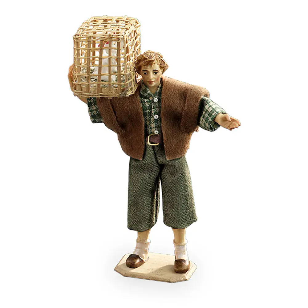 Shepherd with chicken-coop
