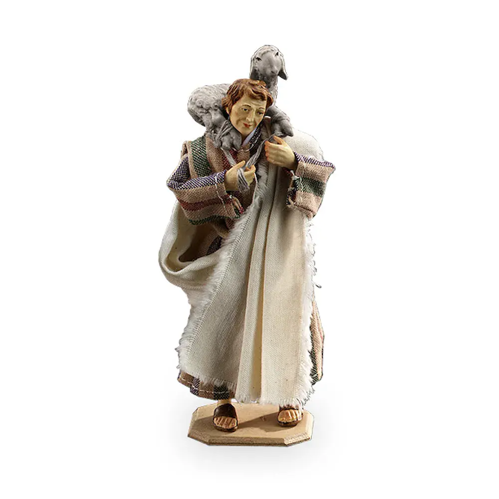 Shepherd w/out lamb on the shoulders