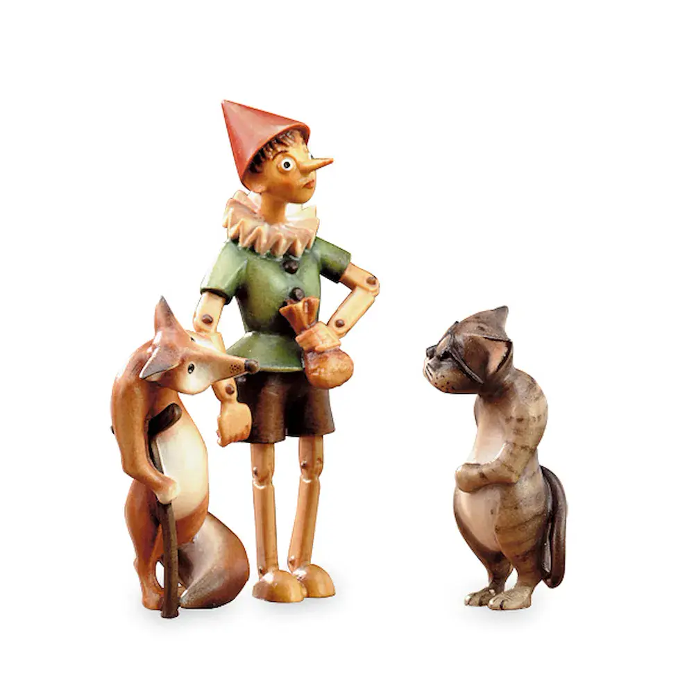 Pinocchio con volpe & gatto