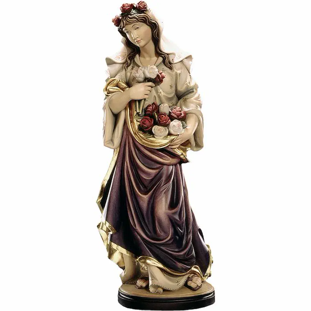 Doncella con rosas