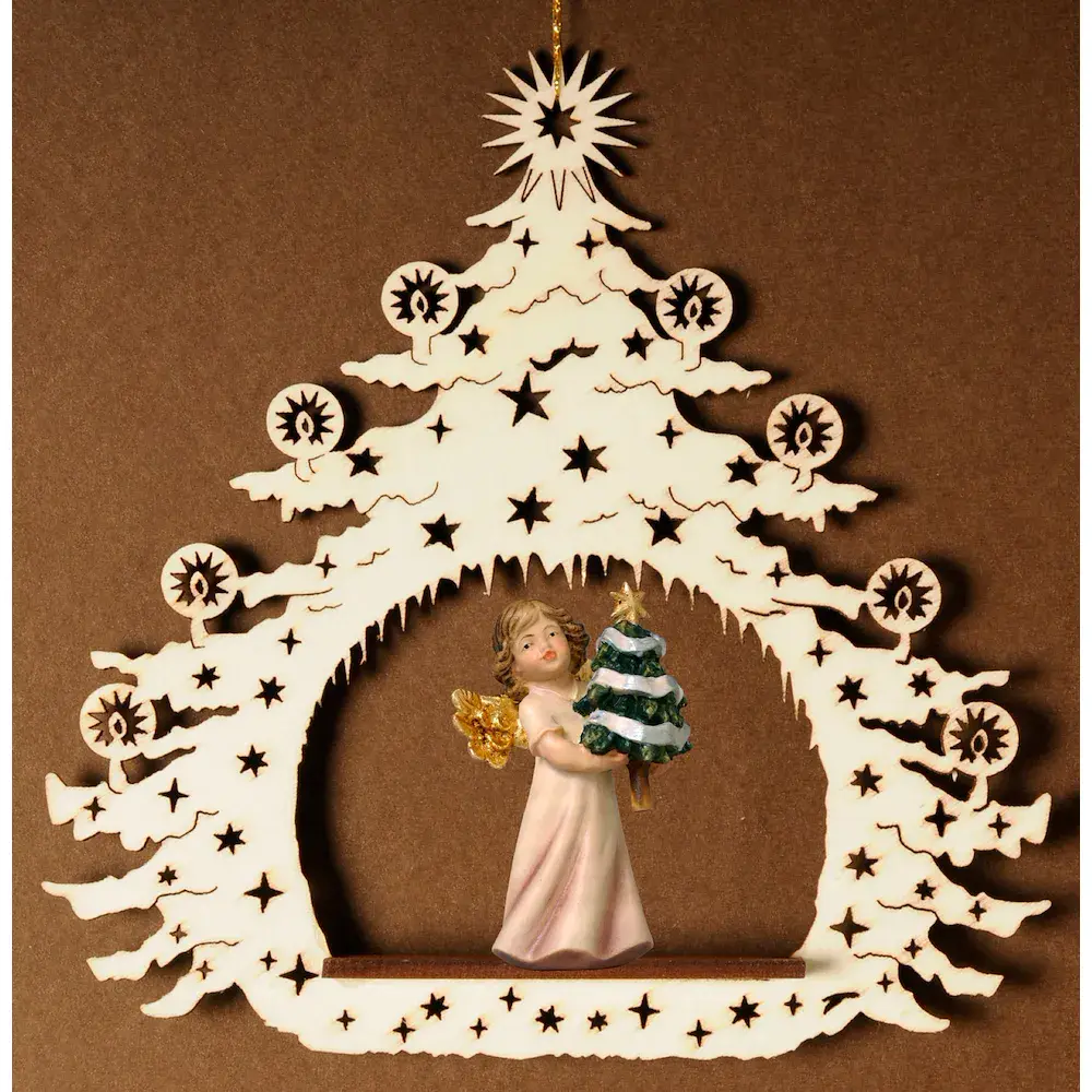 Weihnachtsbaum mit Engel Tanne