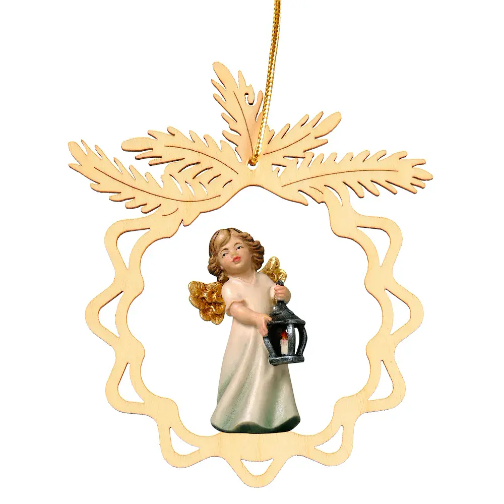 Kugelstern mit Engel Lanterne
