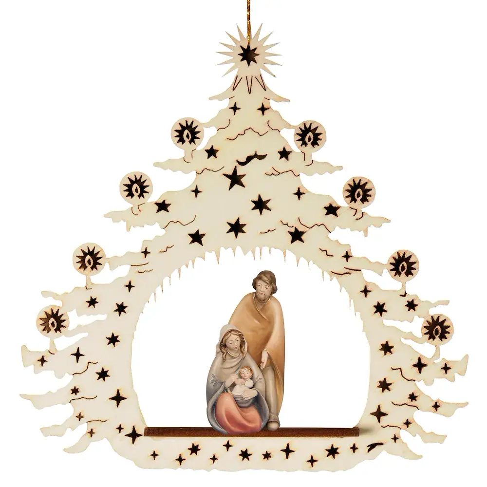 Tannenbaum mit Familienblock Geborgenheit