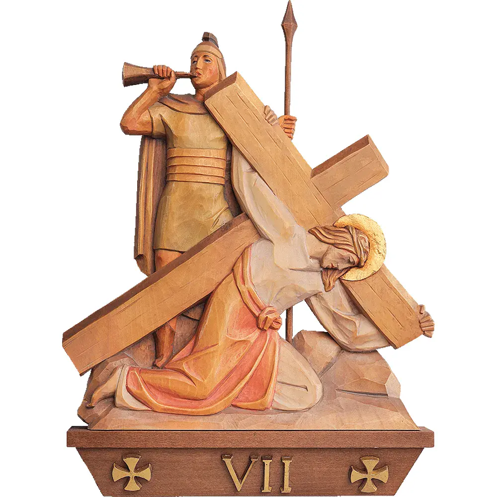 VII Jesus fällt zum zweiten Mal unter dem Kreuz