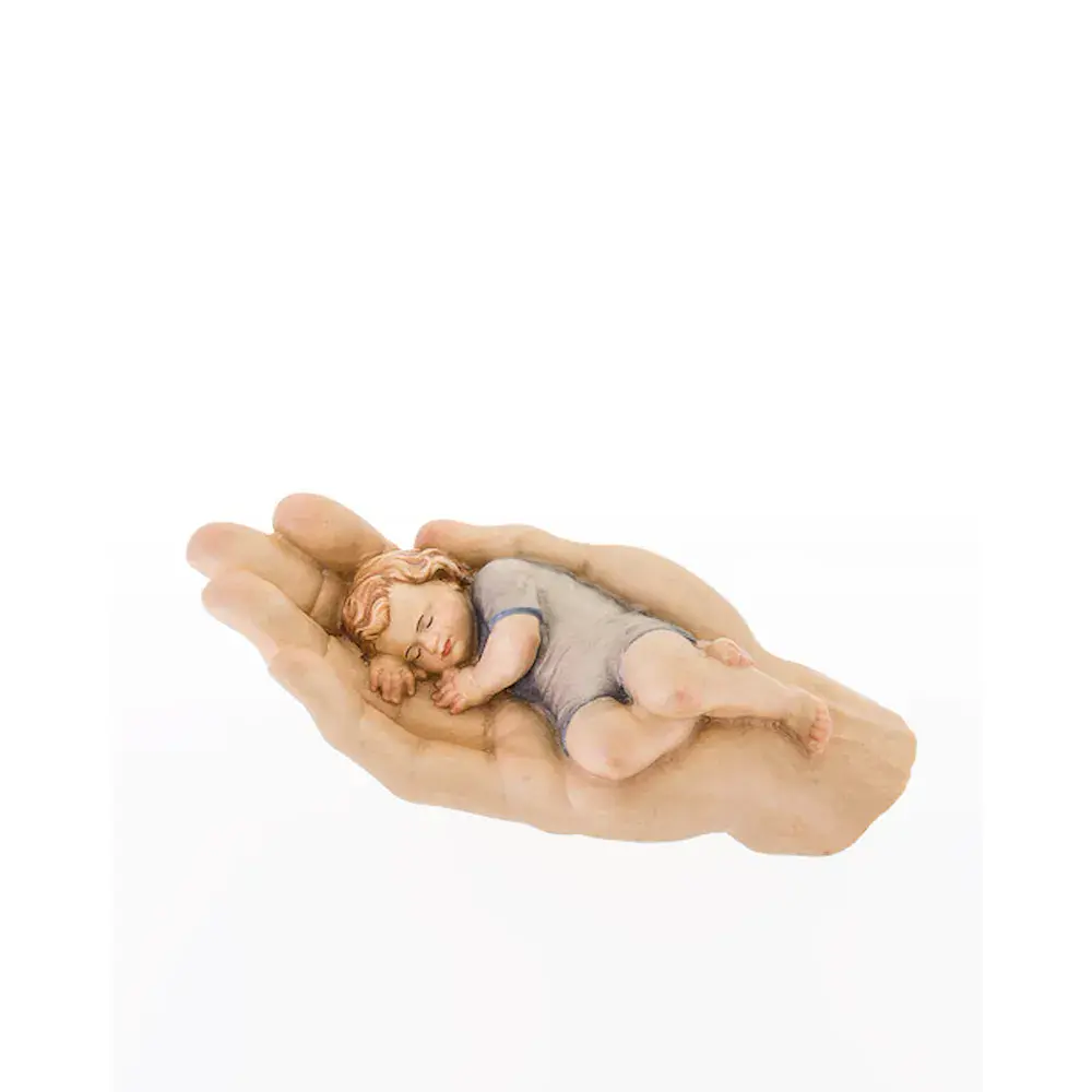 Geborgen in Gottes Hand (Farbe blau)
