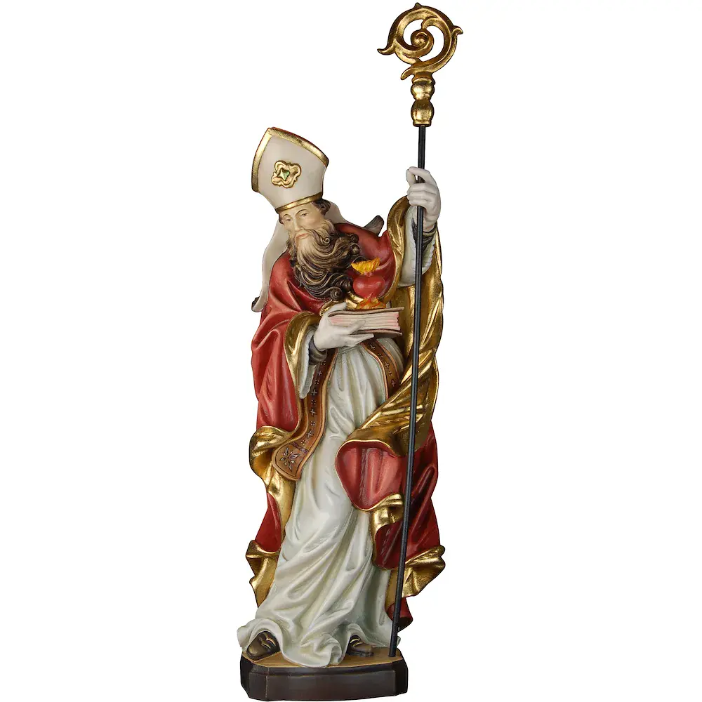 Hl. Augustinus mit Buch und brennendem Herzen