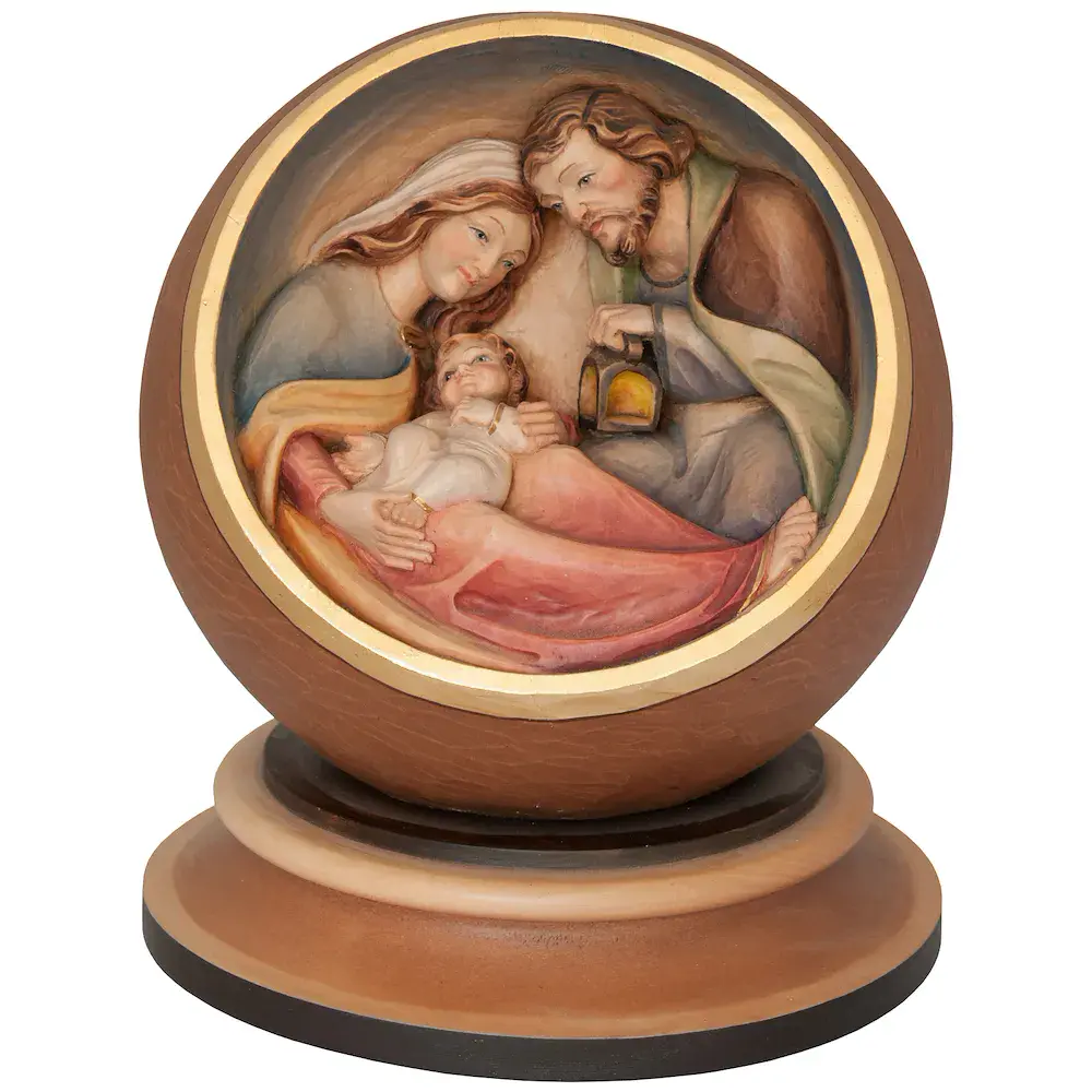 Weihnachtskugel mit Heiliger Familie