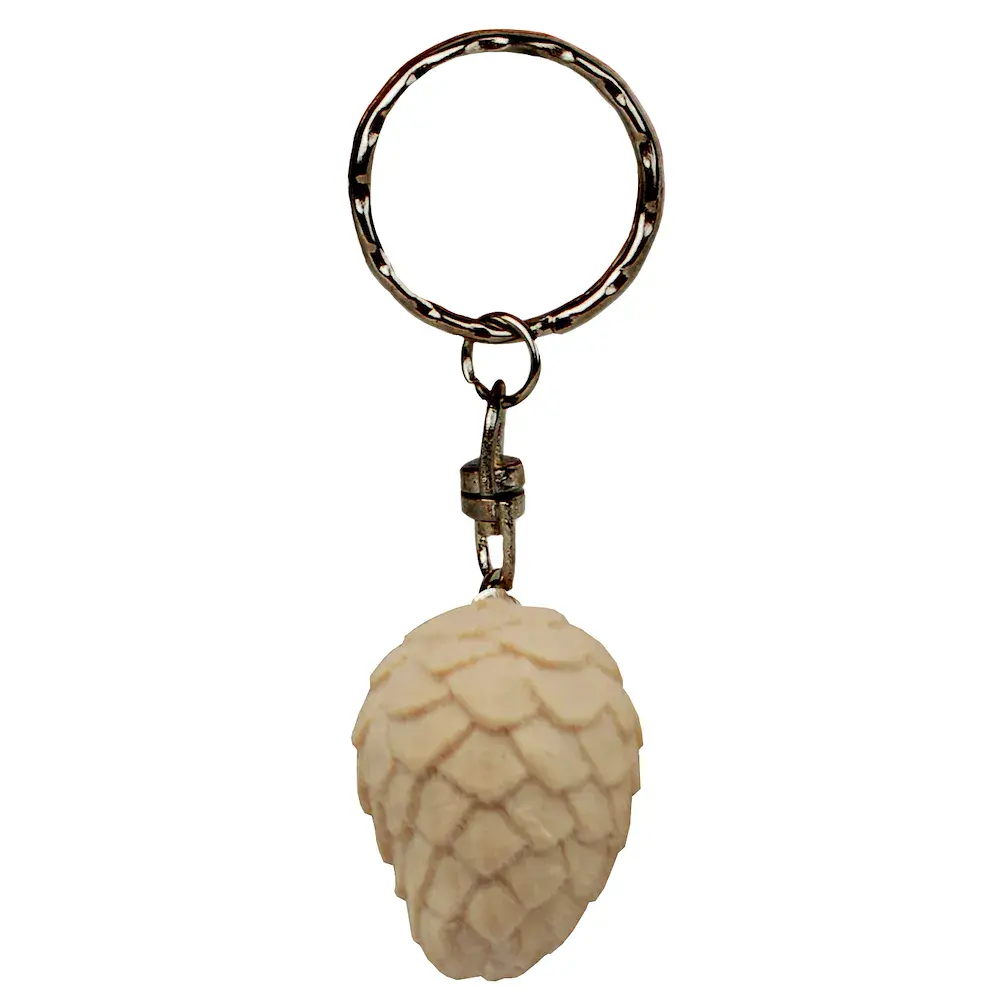 Swiss pine cone keychain
