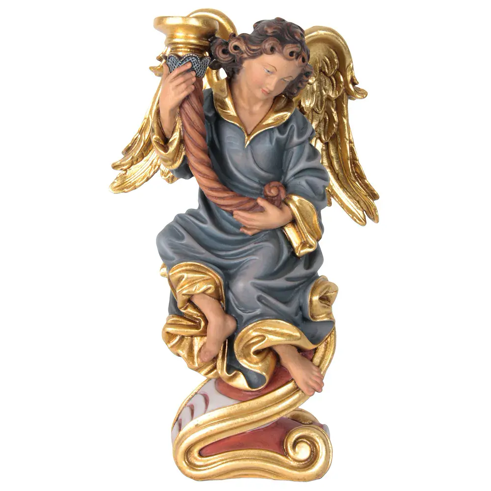 Engel mit  Leuchter links