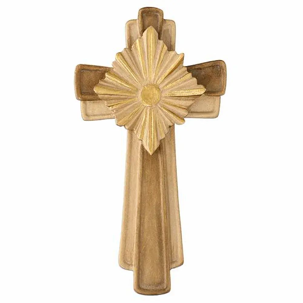 Kreuz schlicht mit Strahlen