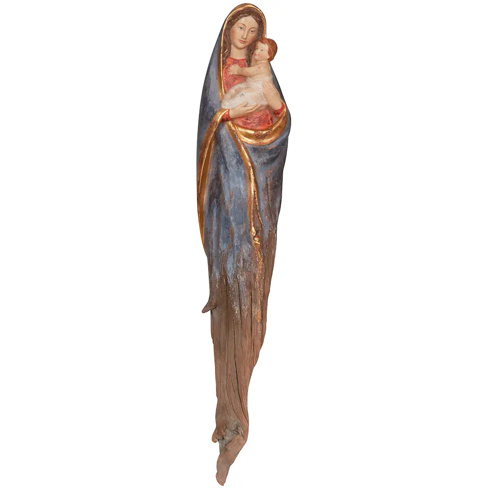 Madonna della bontá scultura in radice