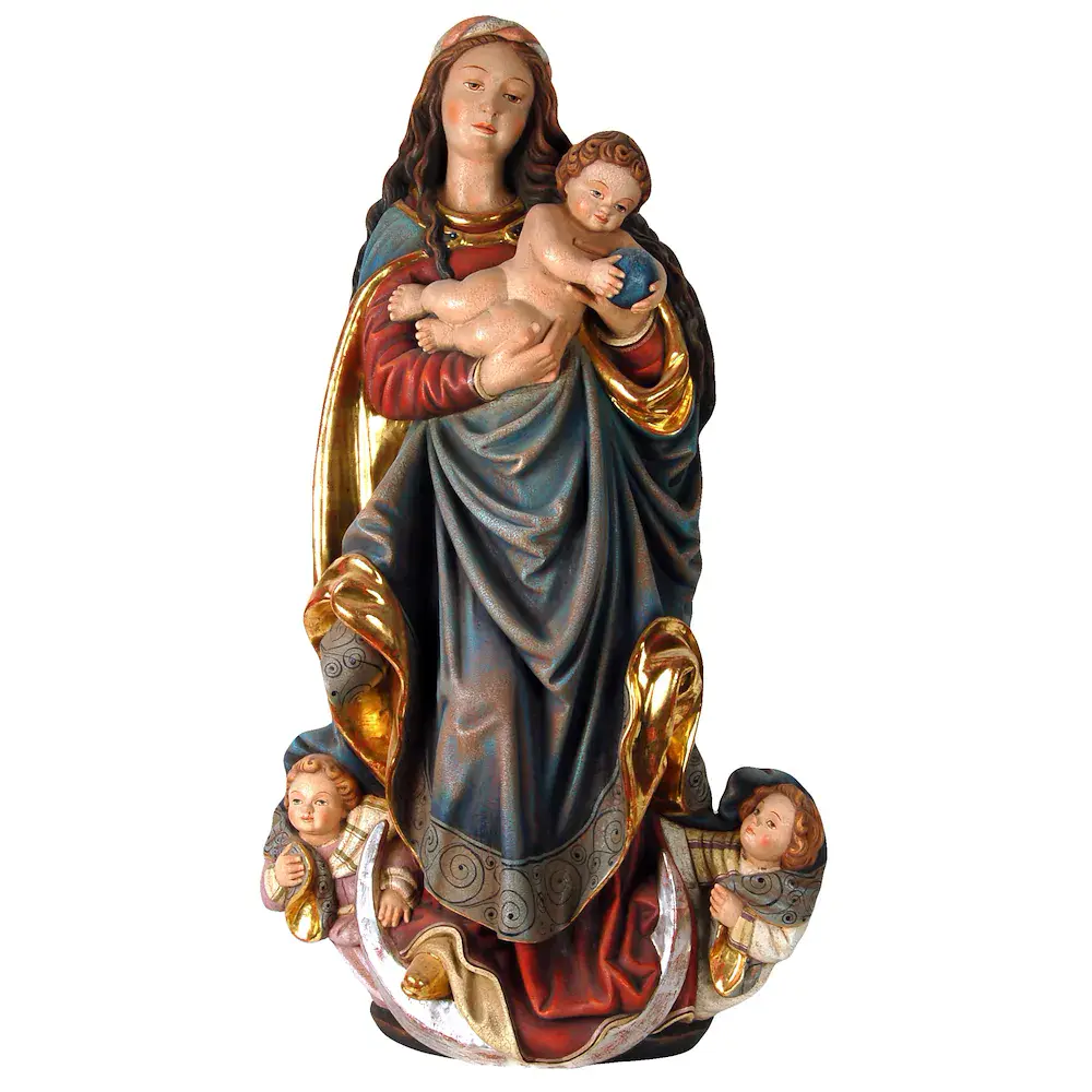 Rilievo Madonna con due angeli
