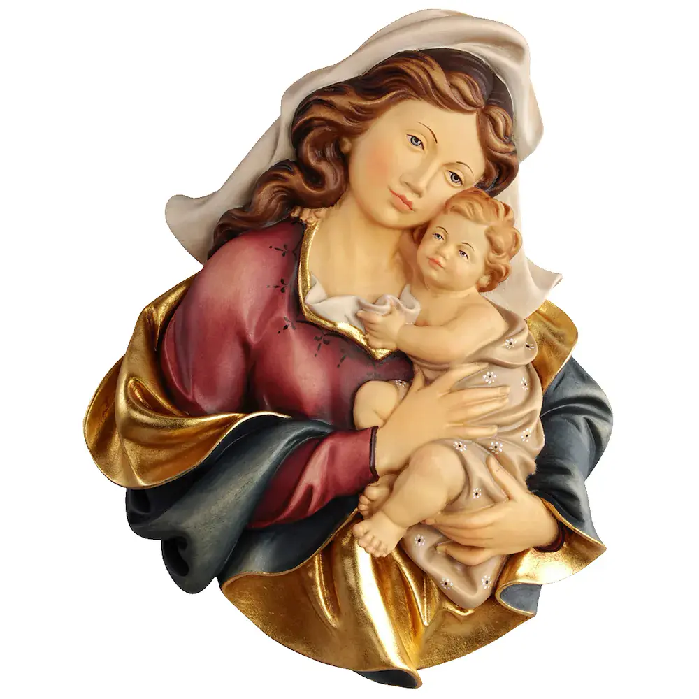 Madonna con Gesù Bambino da parete