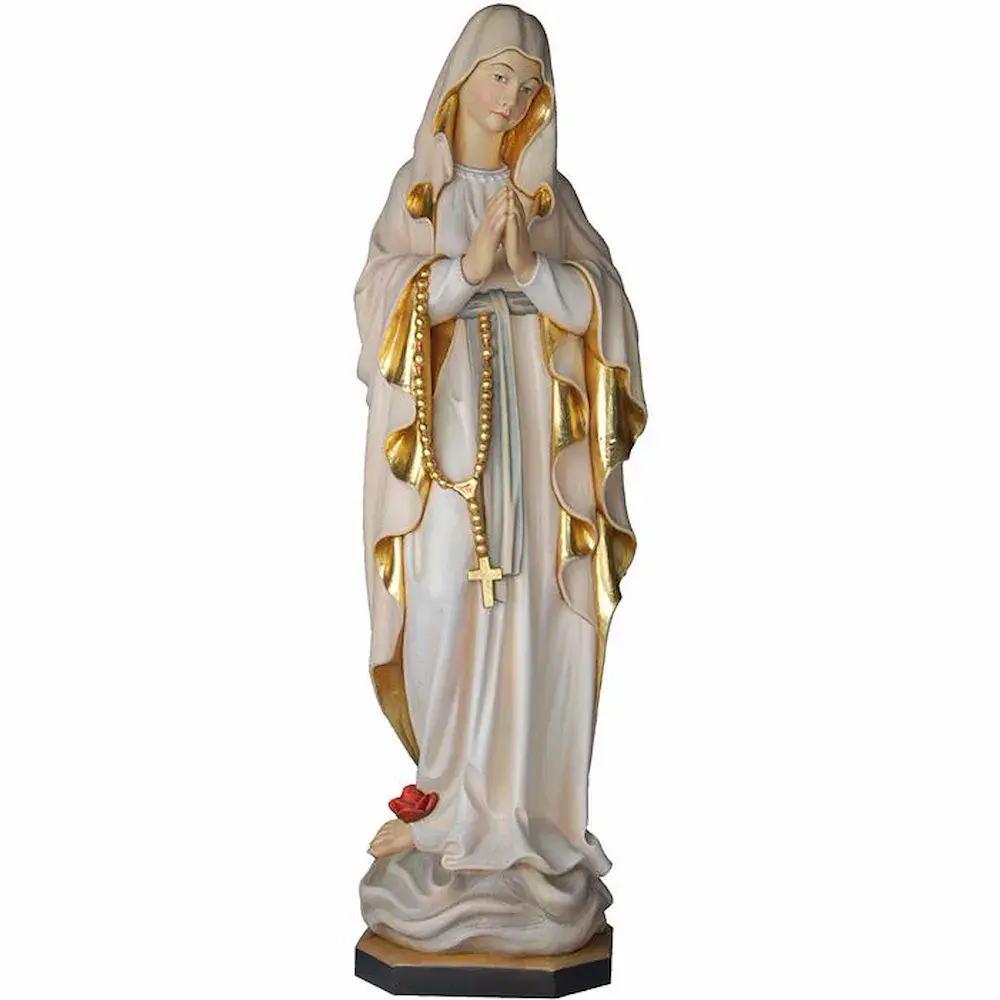 Madonna in preghiera con rosario