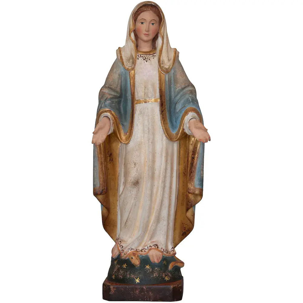 Madonna della Medaglia Miracolosa in legno