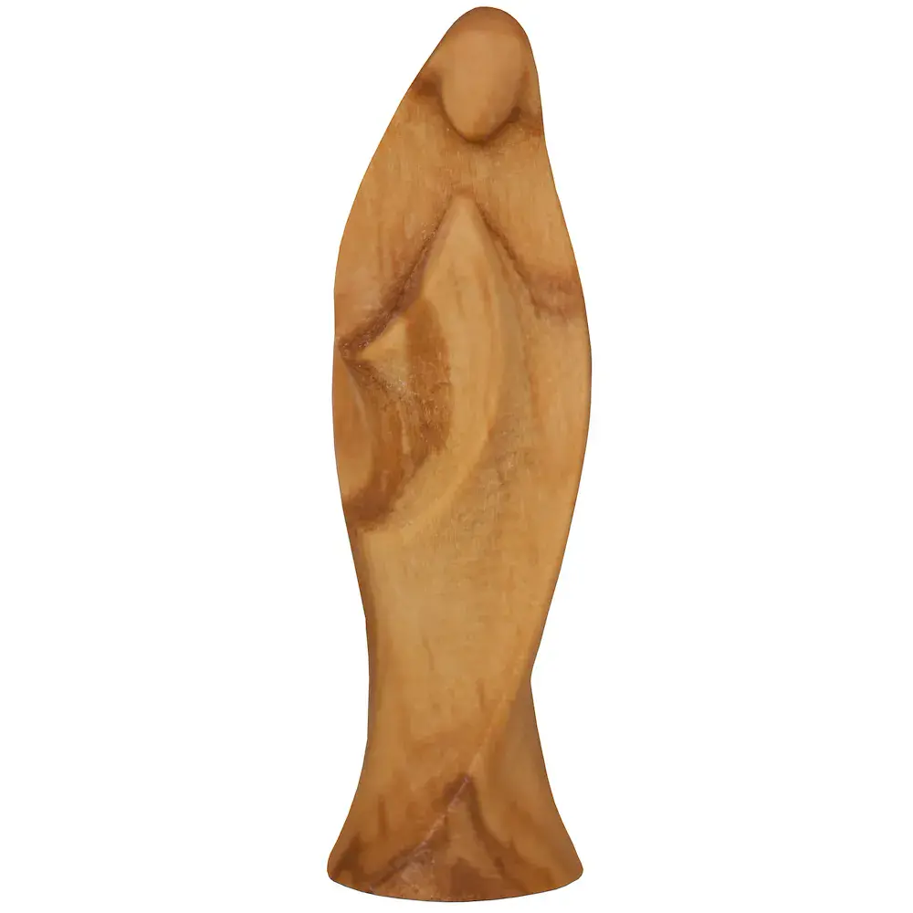Madonna della Meditazione in legno Ulivo